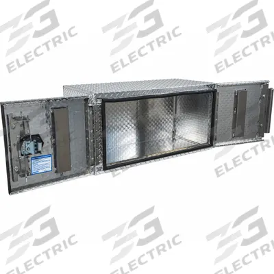 BUYERS PRODUCTS Truck Box: Underbody Truck Box, Double Barn Doors Door, 18 in Overall Dp - Double Barn-Door Boxes