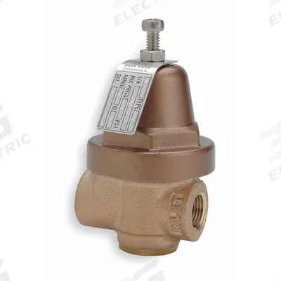 CASH VALVE Pressure Regulator: FNPTF x FNPTF, 3/8 in x 3/8 in, Brass, 100 psig to 180 psig - Brass General Purpose Pressure Regulators
