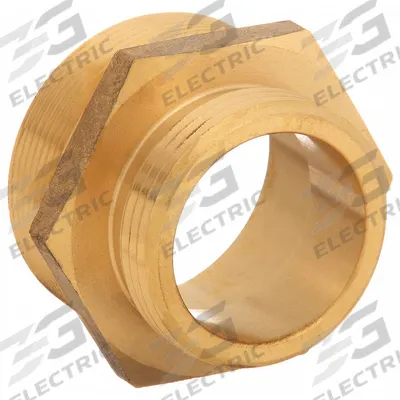 MOON AMERICAN Fire Hose Adapter: 1 1/2 in_2 in Compatible Pipe Size, NPT x NH, Straight - Brass Rigid Fire Hydrant & Standpipe Adapters