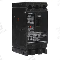 SIEMENS Molded Case Circuit Breaker: 40 A Amps, 42kA at 480V AC, Fixed, Load Side Lug, ABC, HED4 (MPN HED43B040). Key specifications — Phase Connection: ABC; Instantaneous Trip: Fixed; Terminal Connection: Load Side Lug; Series: HED4; Max. AIR Rating: 42kA at 480V AC.