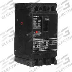 SIEMENS Molded Case Circuit Breaker: 40 A Amps, 42kA at 480V AC, Fixed, Load Side Lug, ABC, HED4 (MPN HED43B040). Key specifications — Phase Connection: ABC; Instantaneous Trip: Fixed; Terminal Connection: Load Side Lug; Series: HED4; Max. AIR Rating: 42kA at 480V AC.