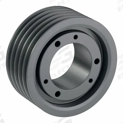 APPROVED VENDOR V-Belt Pulley: 3V530, 5 Groove, 5.3 in OD, Bushed Bore - Bushed-Bore Cast-Iron Wedge V-Belt Pulleys