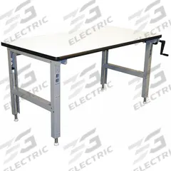 PRO-LINE Workbench: Adj Ht, Laminate, 60 in x 30 in, 750 lb Overall Load Capacity, Gray (MPN IWELH6030C). Key specifications — Brand: PRO-LINE.