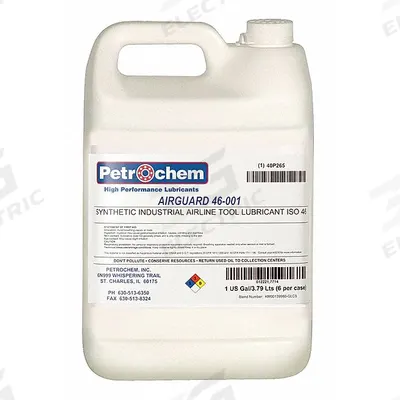 PETROCHEM Air Tool Oil: Synthetic, -55°F Min. Op Temp., 450°F Max. Op Temp., NSF H2 - Air Tool Lubricants