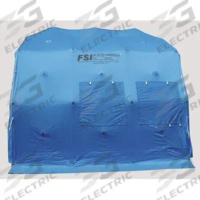 FSI Portable Triage Tent Set: 12 ft Overall Lg, 13 1/2 ft Overall Wd, 8 1/2 ft Overall Ht - Pop-Up General Purpose Temporary Shelters