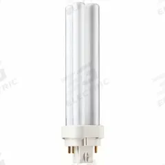 PHILIPS Compact Fluorescent Bulb: 4-Pin (G24q-2), PL-C, Fluorescent, 3000K, 1,200 lm Light Output (MPN PL-C 18W/830/4P/ALTO 10PK). Key specifications — Brand: PHILIPS; Bulb Designation: PL-C 18W/830/4P/ALTO 10PK; Dimmable: Yes; Color Temperature: 3000K.