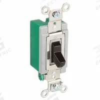 BRYANT Wall Switch: Toggle Switch, Single Pole, Maintained, Brown, 120/277V AC, 30 A (MPN 3001). Key specifications — Illuminated: No; Voltage Rating: 120/277V AC.