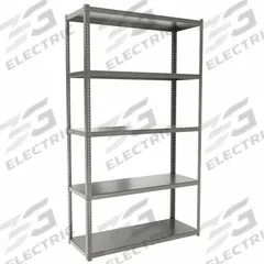 HALLOWELL Metal Shelving: Starter, Extra-Heavy-Duty, 48 in x 18 in, 84 in Overall Ht, 5 Shelves (MPN HCS481884-5HG). Key specifications — Frame Material: Steel; Shelving Material: Steel; Assembled: Unassembled; Color: Gray; Brand: HALLOWELL.