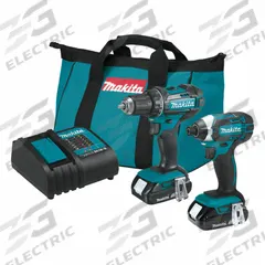 MAKITA Combo Kit w/Bl1815N,18V Compact,2 Pieces: 2 Tools, Drill/Driver/Impact Driver, 18 V DC Volt (MPN CT225SYX). Key specifications — attr1176460: Impact Driver.