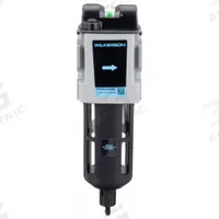 WILKERSON Oil Removal Filter: Coalescing, 1/4 in NPT, 0.01 micron, 85 cfm, 150 psi Max Op Pressure (MPN M18-02-CK00B). Key specifications — attr110055: M18; attr110008: WILKERSON.