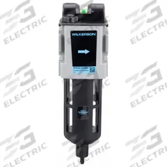 WILKERSON Oil Removal Filter: Coalescing, 1/4 in NPT, 0.01 micron, 85 cfm, 150 psi Max Op Pressure (MPN M18-02-CK00B). Key specifications — attr110055: M18; attr110008: WILKERSON.
