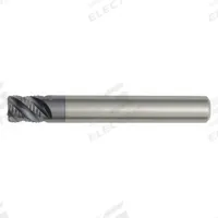 WIDIA HANITA Roughing End Mill: Carbide, TiAlN Coated, 4 Flute, 6 mm Mill Dia, 6 mm LOC, 0.75 mm Rad (MPN 494006002LT)