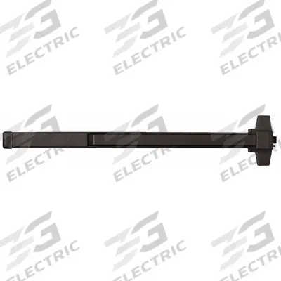 DEXTER Exit Device: 36 in Max Door Wd - Rim Push Bars