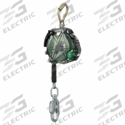 V-TEC Self Retracting Lanyard: Steel Carabiner Anchor, Harness Steel Swivel Snap Hook - Personal SRLs