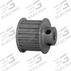 DAYTON Timing Pulley: Curvilinear, Fixed, For 15 mm Belt Wd, 16 Teeth, 5 mm Pitch, Aluminum (MPN 16-5M15-6FA3). Key specifications — Brand: DAYTON; Finish: Clear Anodized; For Belt Series: Powerhouse®.