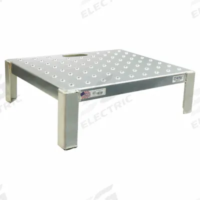 NEW AGE INDUSTRIAL Work Platform: 8 in Platform Ht - Max, 24 in Platform Wd, 20 in Platform Dp - Single-Step Work Platforms