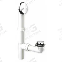 APPROVED VENDOR Shower Drain: Plastic, Chrome, 1 1/2 in Overall Dia, 3 1/8 in Overall Ht, Pop Up (MPN 129-007). Key specifications — Color: Silver; Includes: Drain; Connection Type: Slip; Material: Plastic.