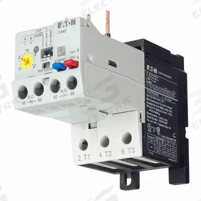 EATON Overload Relay: 3 Poles, 2NO/2NC, 4 A – 20 A Adj Range - Definite Purpose Electronic Overload Relays