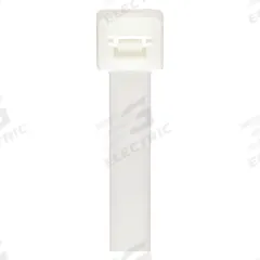 BRADY Cable Tie: 7 in Nominal Lg, 0.19 in Wd, Outdoor Use, White, Std, Nylon, 100 PK (MPN 81762). Key specifications — Outdoor Use: Yes; Color: White; Brand: BRADY.