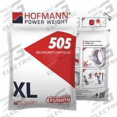 HOFMANN POWER WEIGHT Balancing Compound: Wheel Balancing Beads, Trucks, Silica, Blue/Red, 12 oz Wt (MPN 0401-5505-350). Key specifications — attr864524: Red; attr864526: Trucks; attr864531: Silica; attr864535: Wheel Balancing Beads; attr864522: HOFMANN POWER WEIGHT.
