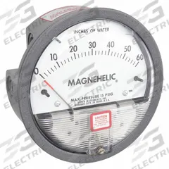 DWYER Differential Pressure Gauge: Back/Single-Side, 1/8 in NPT Female, 2000, 4 in Dial, IP67, IP67 (MPN 2060). Key specifications — Sensor Type: Diaphragm; Series: 2000; Housing Material: Die Cast Aluminum; Certificate of Calibration: Not Included.