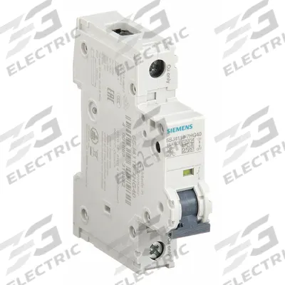 Siemens Miniature Circuit Breaker: 15 A Amps, 60V DC, 14kA at 240V AC, Screw Clamp - C-Curve, 1-Pole UL489 DIN Rail-Mount Miniature Circuit Breakers