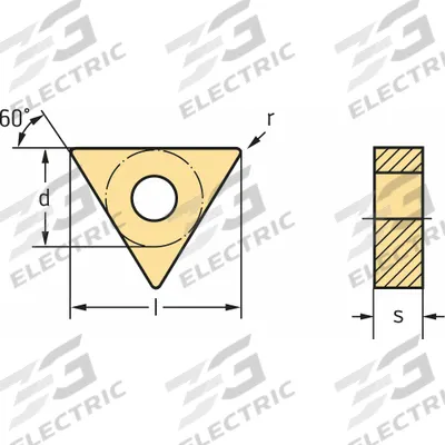 WALTER Triangle Turning Insert: TNMG543-MK5 WKK20S - Triangle (T) Indexable Turning Inserts