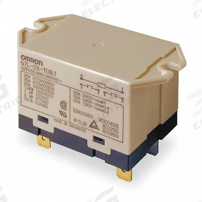 OMRON Enclosed Power Relay: Surface (Top Flange) Mounted, 25 A Current Rating - Surface-Mounted Relays