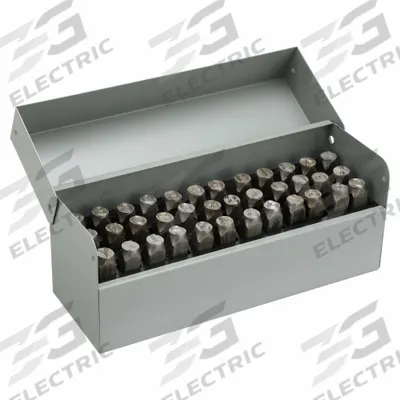 C.H. HANSON Hand Stamp Kit: 0 thru 9 (6 doubles as 9)/Ampersand (&)/A thru Z - Sharp-Face Hand Stamps