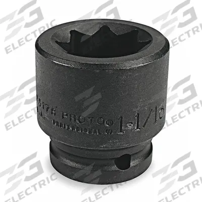 PROTO Impact Socket: 3/4 in Drive Size, SAE, 15/16 in Socket Size, 8-Point, Std - 3/4" Drive Impact Sockets