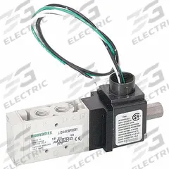 AVENTICS Solenoid Air Control Valve: Series L1, Single Solenoid, Five-Way / Two-Position, Plug-In (MPN L12IA452BP00061). Key specifications — attr1077390: L12IA452BP00061; attr1077459: Solenoid Air Control Valve; attr1077461: Spring Return; attr1077475: 24V DC; attr1077450: Non-Locking.