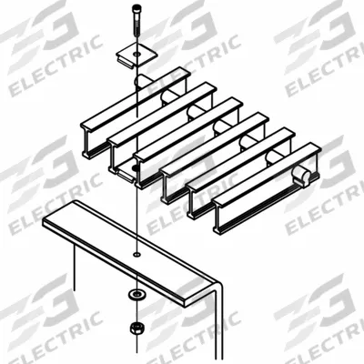 FIBERGRATE Fiberglass Grating Clip: 316 Stainless Steel, Fits 3/4 in Support Thick - Raw Materials
