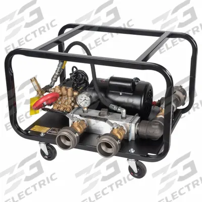 WHEELER-REX Fire Hose Tester: Two Outlet, 500 psi, 3 gpm, 1 hp, 2 1/2 in FNST Inlet - Fire Hose Testers