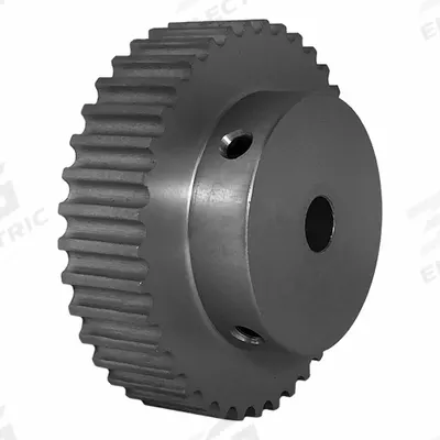 Dayton Timing Pulley: Modified Curvilinear, Fixed, For GT Timing Belt Section - GT Section Fixed-Bore Timing Pulleys with Hub