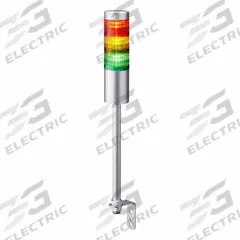 PATLITE Tower Light Assembly: 3 Tier, No Sounder Tier, IP54, Amber/Green/Red, Direct Wire, Steady (MPN LR6-302LJNU-RYG). Key specifications — Manufacturer Part Number: LR6-302LJNU-RYG; Brand: PATLITE; Operating Voltage: 24V DC; Light Tier Color: Amber.