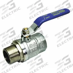 APPROVED VENDOR Manual Two-Way Ball Valve: 1 1/2 in, Nickel-Plated Brass, Straight, MNPT x FNPT, FKM (MPN G-KTCM-150NP). Key specifications — Brand: APPROVED VENDOR; Handle: Lever.