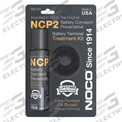 NOCO Battery Terminal Treatment Kit: Side/Top, Battery, Gray, Felt (MPN MC101) - Fleet and Vehicle Maintenance
