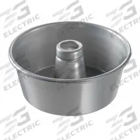 CHICAGO METALLIC Cake Pan: Aluminized Steel, Glazed, Solid, 9 1/4 in Overall Dia, 4 in Overall Dp (MPN 46545). Key specifications — Bead Closure: Closed Bead; Coating: Glazed; Pan Style: Round Cake Pan; Perforation: Solid; Brand: CHICAGO METALLIC; Color: Silver; Material: Aluminized Steel; NSF Certified: No.
