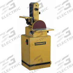 POWERMATIC Belt and Disc Sander: For Wood, 115 V_230 V, Single-Phase, 1 1/2 hp, 6 in x 48 in Belt (MPN 1791291K). Key specifications — attr564072: Single-Phase; attr650959: Wood; attr564036: POWERMATIC.