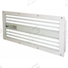 GLOBAL FINISHING SOLUTIONS Paint Booth Light Fixture: 12,600 lm, T5 Temp Code, 5000K, 102 W, 120V AC (MPN 1025705). Key specifications — attr1259419: 120V AC; attr1259418: T5; attr1259431: GLOBAL FINISHING SOLUTIONS; attr1259414: 5000K; attr1259395: Cylindrical; attr1259420: Class I, Div 1 and 2, Group A, B, C, D.