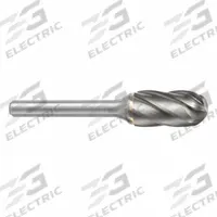 SGS PRO Carbide Bur: Ball-Nosed Cylinder, SC-5NF, 1/2" x 1" Head, 1/4" Shank (MPN 19028). Key specifications — Trade Number: SC-5NF; Brand: SGS PRO.