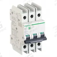 SCHNEIDER ELECTRIC IEC Miniature Circuit Breaker: 1 A Amps, 14kA at 120/240V AC, Screw Clamp, C (MPN M9F42301). Key specifications — DC Voltage Rating: Not Rated; Max. AIR Rating: 14kA at 120/240V AC; Terminal Connection: Screw Clamp; Brand: SCHNEIDER.