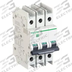 SCHNEIDER ELECTRIC IEC Miniature Circuit Breaker: 1 A Amps, 14kA at 120/240V AC, Screw Clamp, C (MPN M9F42301). Key specifications — DC Voltage Rating: Not Rated; Max. AIR Rating: 14kA at 120/240V AC; Terminal Connection: Screw Clamp; Brand: SCHNEIDER.