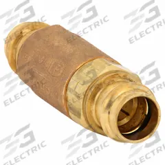 APOLLO Ball Cone Check Valve: Ball, Inline Valve Body, Bronze, 3/4 in Pipe Size, Press x Press, Std (MPN 61LF10401PR). Key specifications — Ball Material: RPTFE; Brand: APOLLO.