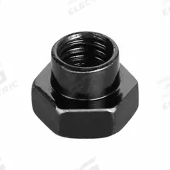 FLEXPIPE Nut: Nut, Black, Chromium-Molybdenum Steel, 8 mm Lg, M6 Thread Size, Joint Set Nut (MPN M6-N). Key specifications — Product Type: Nut; Brand: FLEXPIPE; Finish: Cathodic Electrodeposition; Component Type: Joint Set Nut; Corrosion Resistant: Yes; Material: Chromium-Molybdenum Steel.