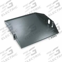 HUBBELL PREMISE WIRING Rack Shelve: 2 u, Center-Weighted Shelf, 19 in Overall Dp, 17 in Overall Wd (MPN MCCCWS19). Key specifications — Brand: HUBBELL PREMISE WIRING; Color: Black; Material: Steel; _Shelf Style: Center-Weighted.