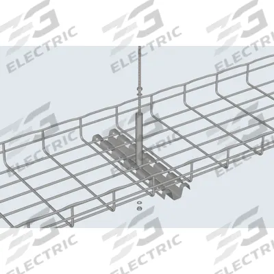 CABLOFIL Center Hanger: 16 in Wd, Steel - Ceiling Supports for Wire Mesh Trays