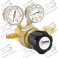 HARRIS Specialty Gas Regulator: Single Stage, CGA 350 Inlet, 1/4" NPT M Outlet, 15 psig (MPN KH1112). Key specifications — Brand: HARRIS; Manufacturer Part Number: KH1112; Diaphragm Material: Neoprene; Outlet Connection: 1/4" NPT M; Inlet Connection: CGA 350.