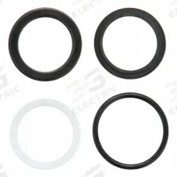 MILLER FLUID POWER Seal Kit: For 3 1/4 in Bore Dia., For 5/16 in Groove Wd, Nitrile, 90 D, Black (MPN HV3-RK210-138). Key specifications — attr95513: Black; attr95516: Wiper seal, Rod seals, O-ring; attr95514: -20 Degrees - 300 Degrees F; attr95511: Nitrile; attr95512: 90 D; attr98887: MILLER FLUID POWER.