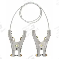 APPROVED VENDOR Bonding and Grounding Wire: (2) Hand Clamps, 10 ft, Uninsulated, Bare (MPN 9WFY4). Key specifications — Conductor Material: Carbon Steel; Connector Types: (2) Hand Clamps; Clamp Opening Span: Hand Clamp 3/4 in; Brand: APPROVED VENDOR; Wire Length: 10 ft; Manufacturer Part Number: 9WFY4.